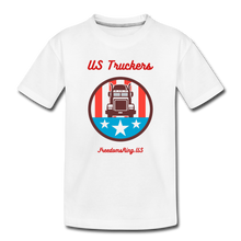 Load image into Gallery viewer, USA TRUCKER - Kids' Premium T-Shirt - white
