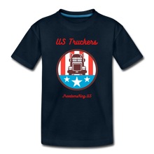 Load image into Gallery viewer, USA TRUCKER - Kids' Premium T-Shirt - deep navy