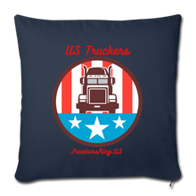 Load image into Gallery viewer, USA TRUCKER - Throw Pillow Cover 18” x 18” - navy