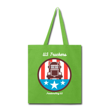 Load image into Gallery viewer, USA TRUCKER - Tote Bag - lime green
