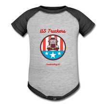 Load image into Gallery viewer, US TRUCKERS - Baseball Baby Bodysuit - heather gray/charcoal