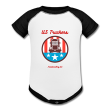 Load image into Gallery viewer, US TRUCKERS - Baseball Baby Bodysuit - white/black