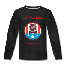 Load image into Gallery viewer, US TRUCKERS - Kids' Premium Long Sleeve T-Shirt - black