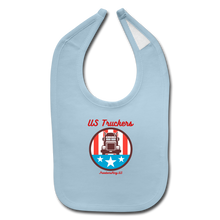 Load image into Gallery viewer, US TRUCKERS - Baby Bib - light blue