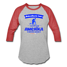 Load image into Gallery viewer, MAKING AMERIKA GROVEL AGAIN - Baseball T-Shirt - heather gray/red