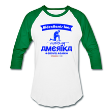Load image into Gallery viewer, MAKING AMERIKA GROVEL AGAIN - Baseball T-Shirt - white/kelly green