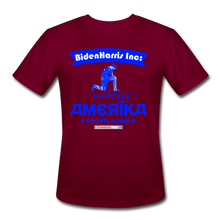 Load image into Gallery viewer, MAKING AMERIKA GROVEL AGAIN - Men’s Moisture Wicking Performance T-Shirt - burgundy