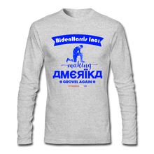 Load image into Gallery viewer, MAKING AMERIKA GROVEL AGAIN - Men's Long Sleeve T-Shirt by Next Level - heather gray