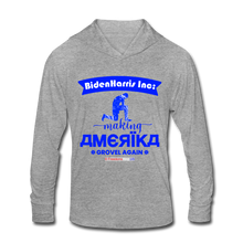 Load image into Gallery viewer, MAKING AMERIKA GROVEL AGAIN - Unisex Tri-Blend Hoodie Shirt - heather gray