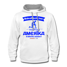Load image into Gallery viewer, MAKING AMERIKA GROVEL AGAIN - Contrast Hoodie - white/gray