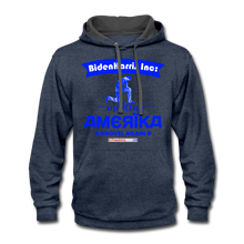 Load image into Gallery viewer, MAKING AMERIKA GROVEL AGAIN - Contrast Hoodie - indigo heather/asphalt