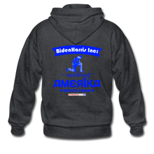 Load image into Gallery viewer, MAKING AMERIKA GROVEL AGAIN - Gildan Heavy Blend Adult Zip Hoodie - deep heather