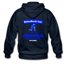 Load image into Gallery viewer, MAKING AMERIKA GROVEL AGAIN - Gildan Heavy Blend Adult Zip Hoodie - navy