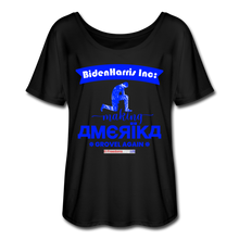 Load image into Gallery viewer, MAKING AMERIKA GROVEL AGAIN - Women’s Flowy T-Shirt - black