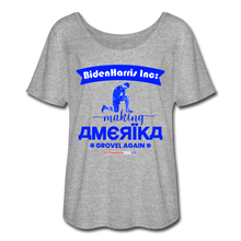 Load image into Gallery viewer, MAKING AMERIKA GROVEL AGAIN - Women’s Flowy T-Shirt - heather gray