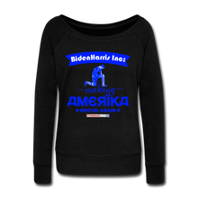 Load image into Gallery viewer, MAKING AMERIKA GROVEL AGAIN - Women's Wideneck Sweatshirt - black