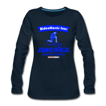 Load image into Gallery viewer, MAKING AMERIKA GROVEL AGAIN - Women's Premium Long Sleeve T-Shirt - deep navy