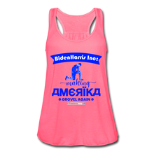 Load image into Gallery viewer, MAKING AMERIKA GROVEL AGAIN - Women's Flowy Tank Top by Bella - neon pink
