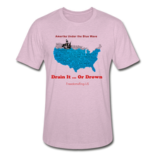 Load image into Gallery viewer, AMERIKA UNDER THE BLUE WAVE - Unisex Heather Prism T-Shirt - heather prism lilac