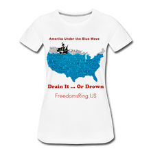 Load image into Gallery viewer, AMERIKA UNDER THE BLUE WAVE - Women’s Premium T-Shirt - white