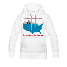 Load image into Gallery viewer, AMERIKA UNDER THE BLUE WAVE - Women’s Premium Hoodie - white