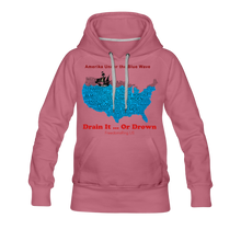 Load image into Gallery viewer, AMERIKA UNDER THE BLUE WAVE - Women’s Premium Hoodie - mauve