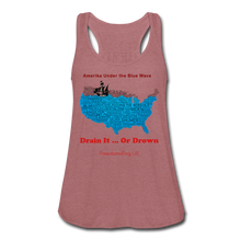 Load image into Gallery viewer, AMERIKA UNDER THE BLUE WAVE - Women's Flowy Tank Top by Bella - mauve