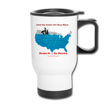 Load image into Gallery viewer, AMERIKA UNDER THE BLUE WAVE - Travel Mug - white