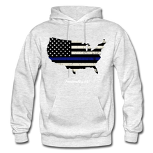 Load image into Gallery viewer, BLUE LINE USA - Gildan Heavy Blend Adult Hoodie - light heather gray