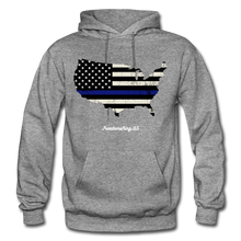 Load image into Gallery viewer, BLUE LINE USA - Gildan Heavy Blend Adult Hoodie - graphite heather