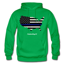 Load image into Gallery viewer, BLUE LINE USA - Gildan Heavy Blend Adult Hoodie - kelly green