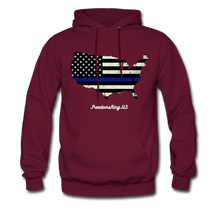 Load image into Gallery viewer, BLUE LINE USA - Men's Hoodie - burgundy
