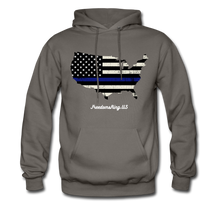 Load image into Gallery viewer, BLUE LINE USA - Men's Hoodie - asphalt gray