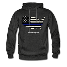 Load image into Gallery viewer, BLUE LINE USA - Men's Hoodie - charcoal gray