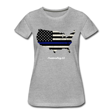 Load image into Gallery viewer, BLUE LINE USA - Women’s Premium T-Shirt - heather gray