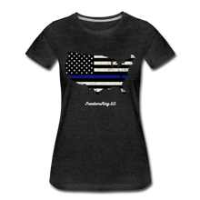 Load image into Gallery viewer, BLUE LINE USA - Women’s Premium T-Shirt - charcoal gray