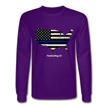 Load image into Gallery viewer, BLUE LINE USA - Men's Long Sleeve T-Shirt - purple