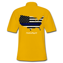 Load image into Gallery viewer, BLUE LINE USA - Men's Pique Polo Shirt - Yellow