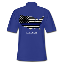 Load image into Gallery viewer, BLUE LINE USA - Men's Pique Polo Shirt - royal blue