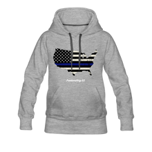 Load image into Gallery viewer, BLUE LINE USA - Women’s Premium Hoodie - heather gray