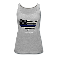 Load image into Gallery viewer, BLUE LINE USA - Women’s Premium Tank Top - heather gray