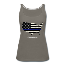 Load image into Gallery viewer, BLUE LINE USA - Women’s Premium Tank Top - asphalt gray