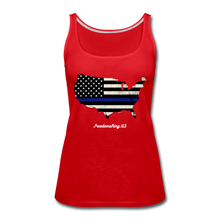 Load image into Gallery viewer, BLUE LINE USA - Women’s Premium Tank Top - red