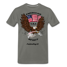 Load image into Gallery viewer, AMERICAN SPIRIT - Men's Premium T-Shirt - asphalt gray