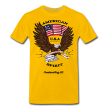 Load image into Gallery viewer, AMERICAN SPIRIT - Men's Premium T-Shirt - sun yellow