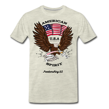 Load image into Gallery viewer, AMERICAN SPIRIT - Men's Premium T-Shirt - heather oatmeal