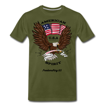 Load image into Gallery viewer, AMERICAN SPIRIT - Men's Premium T-Shirt - olive green