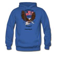 Load image into Gallery viewer, AMERICAN SPIRIT - Men's Hoodie - royal blue