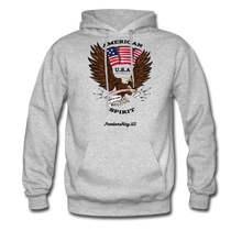 Load image into Gallery viewer, AMERICAN SPIRIT - Men's Hoodie - heather gray