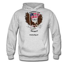 Load image into Gallery viewer, AMERICAN SPIRIT - Men's Hoodie - ash